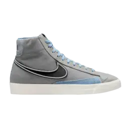 Кроссовки Nike Blazer Mid '77 Vintage 'Particle Grey Denim', серый dj4648 073 | particle grey/light smoke grey/light armoury blue/dark smoke grey