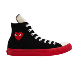 Кроссовки Converse Comme des Garçons Play x Chuck Taylor All Star High 'Black Red', черный 1sd021 | black/red/egret