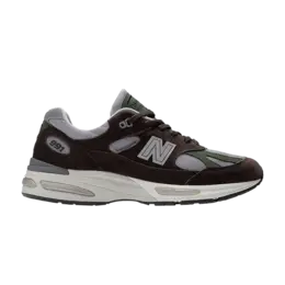 Кроссовки New Balance 991v2 Made in England 'Essentially Offbeat Pack - Licorice', коричневый u991bp2 | licorice/lavender grey/douglas fir
