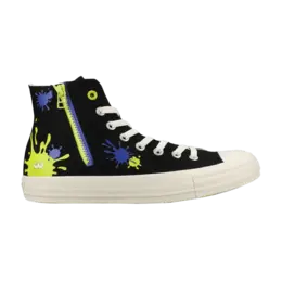 Кроссовки Converse Splatoon 3 x Chuck Taylor All Star Zip High 'Ink Splatter', черный 1se173 | black