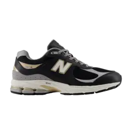 Кроссовки New Balance 2002R 'Black Sea Salt Gold Metallic', черный m2002rpo | black/sea salt/gold metallic