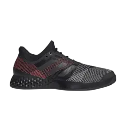 Кроссовки Adidas Adizero Ubersonic 3 HC 'Black Signal', черный fw4796 | core black/core black/signal pink