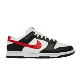 Кроссовки Nike Dunk Low 'Black White Red', черный fb3354 001 | black/university red/white
