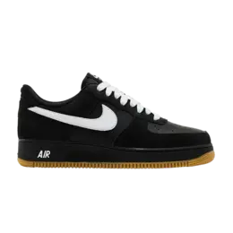 Кеды Nike Air Force 1 '07 LV8 'Black Gum', черный ib6388 001 | black/white/gum light brown