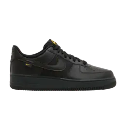 Кроссовки Nike Air Force 1 '07 'Black University Gold', черный fz4617 001 | black/university gold/dark smoke grey