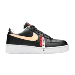 Кроссовки Nike Air Force 1 Low 'Worldwide Pack - Black Crimson', черный ck6924 001 | black/flash crimson/white