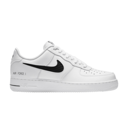 Кроссовки Nike Air Force 1 '07 LV8 'Cut Out Swoosh - White Black', белый cz7377 100 | white/black/white