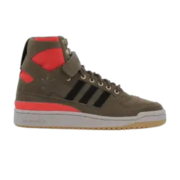 Кроссовки Adidas Forum Hi OG, коричневый aq5518 | brown/lbrown/scarle
