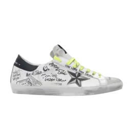Кроссовки Golden Goose Golden Goose Superstar 'Graffiti', белый gmf00101 f000300 10220 | white/ice/black