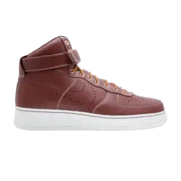 Кроссовки Nike Air Force 1 Supreme Hi 'Work Boots', красный 400895 600 | deep burgundy/deep burgundy-sl