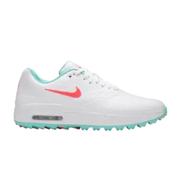 Кроссовки Nike Air Max 1 Golf 'White Aurora Hot Punch', белый aq0863 104 | white/hot punch/aurora green