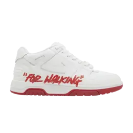 Кроссовки Off-White Off-White Out of Office Low 'For Walking - White Red' 2023, белый omia189s23lea003 0125 | white/red