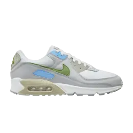 Кроссовки Nike Air Max 90 'Evergreen', белый dv3492 100 | white/chlorophyll/university blue/neutral grey