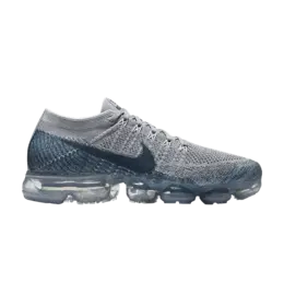 Кроссовки Nike Air VaporMax Flyknit 'Ice Flash', серый 849558 008 | wolf grey/pure platinum/polarised blue/blue fox