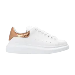 Кроссовки Alexander McQueen Alexander McQueen Oversized Sneaker 'Rose Gold Crocodile', белый 625162 whybq 9053 | white/rose gold