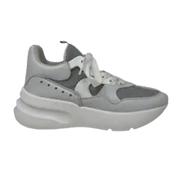 Кроссовки Alexander McQueen Alexander McQueen Oversized Runner 'White Silver', белый 621051 whxig 9071 | white/silver
