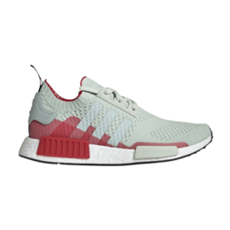 Кроссовки Adidas NMD_R1 Primeknit 'Linen Green Scarlet', зеленый ee5078 | linen green/vapour green/scarlet