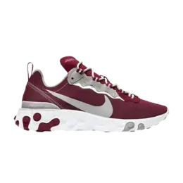 Кроссовки Nike React Element 55 'Alabama Crimson Tide', красный ck4795 600 | team crimson/white/pewter grey