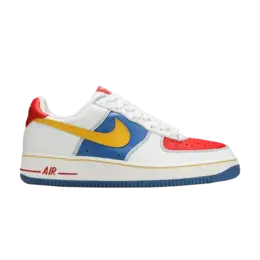 Кроссовки Nike Air Force 1 Low 'Remix Da Kix', белый 307334 171 | white/varsity maize-sport red