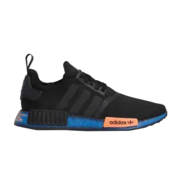 Кроссовки Adidas NMD_R1 'Graffiti - Black Bluebird', черный fv8524 | core black/signal coral/bluebird