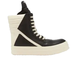 Кроссовки Rick Owens Rick Owens Hollywood Runway Mega Geobasket High 'Black Milk', черный rr01e5855 lco 911 | black/milk/milk
