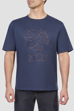 Zilli: Кожаная футболка 