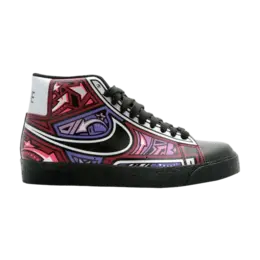 Кроссовки Nike Blazer High, черный 315877 003 | blck/blck-chrrywd rd-vrsty prp