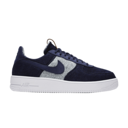 Кроссовки Nike Loopwheeler x NikeLab Air Force 1 UltraForce, синий aa3112 400 | armory navy/armory navy-gum light brown