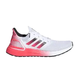 Кроссовки Adidas UltraBoost 20 'White Signal Pink', белый g55837 | cloud white/core black/signal pink