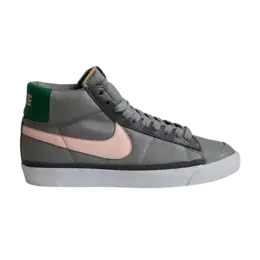 Кроссовки Nike Blazer Mid, серый 306972 061 | med grey/st pnk-lt grph-cl grn