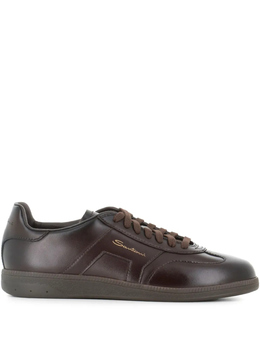 Кроссовки Santoni из кожи, коричневый mbpl2203idkttcvlt50 | коричневый