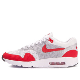 Кроссовки air max 1 ultra flyknit Nike, белый 843384-101 | white/red/pure whitegold/gray/wolf gray/black