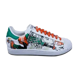 Кроссовки Adidas Superstar 1 Expression 'Goofy', белый 133635 | wht/twgree/tergot
