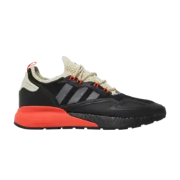 Кроссовки Adidas ZX 2K Boost 'Black Solar Red', черный fv9999 | core black/grey five/solar red