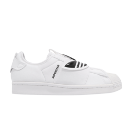 Кроссовки Adidas Superstar Slip-On 'Trefoil Band - White Black', белый gz8399 | cloud white/cloud white/core black