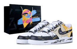 Кроссовки Court Vision 1 мужские низкие желтые Nike, черно-желтые dh2987-101(team257-幽黄骷影s-box) | black yellow