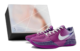 Nike Мужские баскетбольные кроссовки низкие бело-фиолетовые износостойкие fd7327-500(team372-星辰幻影s-box） | white purple