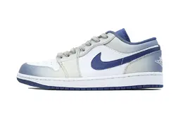 Air 1 Lemon Sea Амортизация Низкие Кроссовки Винтажные Баскетбольные Мужские Морской Синий Jordan 553558-414(team140-柠檬海) | marine blue