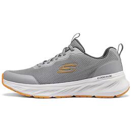 Спортивные низкие кеды для бега мужские серо-оранжевые Skechers 232835-gyor | gray/orange