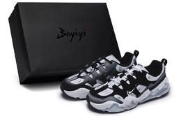 Nike Tech Hera мужские повседневные кроссовки низкие серые черно-бело-серые fj9532-101(team80-男款水墨流云s-box) | black white gray