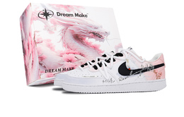 Nike Court Vision 1 Diana Rose Антискользящие Износостойкие Низкие Кроссовки для Скейтбординга Мужские Фиолетово-Розовые dh2987-101(team350-男款戴安娜玫瑰-礼盒) | diana rose