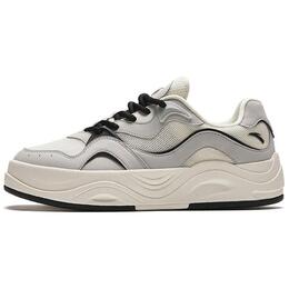 Anta Анта Seaweed Мужские бело-серые легкие низкие скейтерские кеды для увеличения роста 912428011-1 | white gray