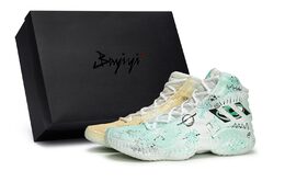 Adidas Pro Bounce 2018 Амортизирующие Противоскользящие и Износостойкие Высокие Баскетбольные Кроссовки Мужские Голубой Желтый Белый fw5745(team80-男款魔瞳之眼青黄s-box) | cyan yellow white