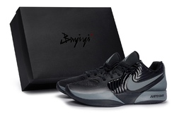 Кроссовки баскетбольные Ja Morant 2 мужские низкие серые Nike, черно-серые fd7327-001(team80-男款灰色星际s-box) | black gray