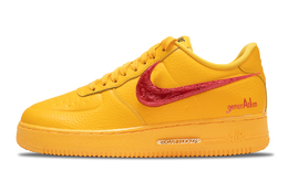 Nike Air Force 1 Антискользящие Износостойкие Низкие Кроссовки для Скейтбординга Мужские Желтые fb8875-700(teamone-黄af红巴洛克） | yellow