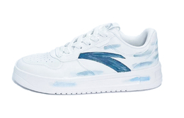 Антискользящие амортизирующие низкие скейтерские кроссовки Anta Men's White Blue 912418001q-2（team631-浅蓝） | white blue