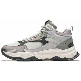 Антискользящие и износостойкие утепленные высокие повседневные кроссовки Anta Life Collection мужские Greige 112348984-2 | greige