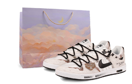 Nike SB Alleyoop Антискользящие Износостойкие Низкие Кроссовки для Скейтбординга Мужские Бежево-Желтые cj0882-100(team41-f1棋盘格s-box) | beige yellow