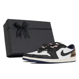 Air 1 Противоскользящие Кроссовки Баскетбольные Низкие Винтажные Мужские Коричневый Черный Jordan hq2993-100(team210-失重坠落sbox) | brown black