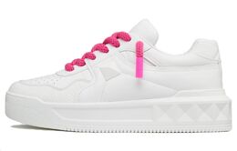 Valentino Валентино Garavani One Stud XL Кожаные Кроссовки, Бело-Розовые 3y2s0g37xtmkf6 | white pink